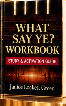 What Say Ye? Workbook original cover